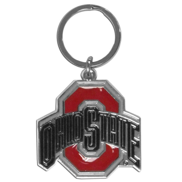 NCAA - Ohio St. Buckeyes Enameled Key Chain-Key Chains,Chrome and Enameled Key Chains,College Chrome and Enameled Key Chains-JadeMoghul Inc.