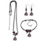 NCAA - Ohio St. Buckeyes Euro Bead Jewelry 3 piece Set-Jewelry & Accessories,College Jewelry,Ohio St. Buckeyes Jewelry-JadeMoghul Inc.
