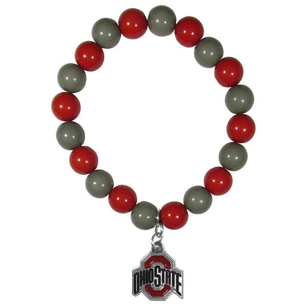 NCAA - Ohio St. Buckeyes Fan Bead Bracelet-Jewelry & Accessories,Bracelets,Fan Bead Bracelets,College Fan Bead Bracelets-JadeMoghul Inc.