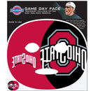 NCAA - Ohio St. Buckeyes Game Face Temporary Tattoo-Tailgating & BBQ Accessories,Game Day Face Temporary Tattoos,College Game Day Faces-JadeMoghul Inc.