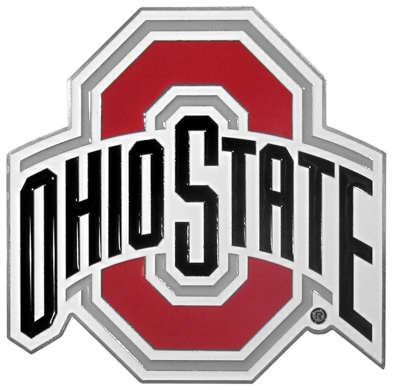 NCAA - Ohio St. Buckeyes Hitch Cover Class II and Class III Metal Plugs-Automotive Accessories,Hitch Covers,Cast Metal Hitch Covers Class II & III,College Cast Metal Hitch Covers Class II & III-JadeMoghul Inc.