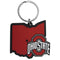 NCAA - Ohio St. Buckeyes Home State Flexi Key Chain-Key Chains,College Key Chains,College Home State Flexi Key Chains-JadeMoghul Inc.