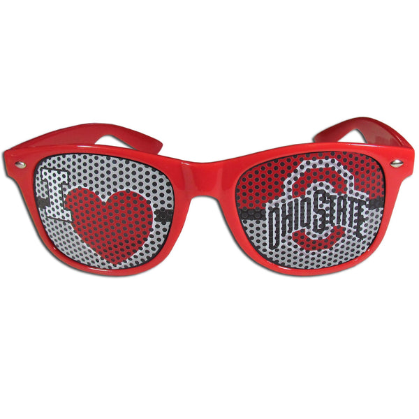 NCAA - Ohio St. Buckeyes I Heart Game Day Shades-Sunglasses, Eyewear & Accessories,Sunglasses,Game Day Shades,I Heart Game Day Shades,College I Heart Game Day Shades-JadeMoghul Inc.