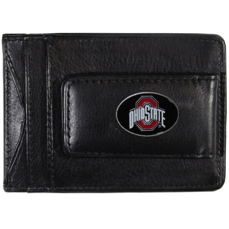 NCAA - Ohio St. Buckeyes Leather Cash & Cardholder-Wallets & Checkbook Covers,Cash & Cardholders,College Cash & Cardholders-JadeMoghul Inc.