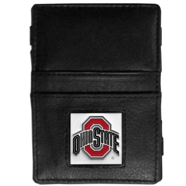 NCAA - Ohio St. Buckeyes Leather Jacob's Ladder Wallet-Wallets & Checkbook Covers,Jacob's Ladder Wallets,College Jacob's Ladder Wallets-JadeMoghul Inc.
