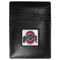 NCAA - Ohio St. Buckeyes Leather Money Clip/Cardholder Packaged in Gift Box-Wallets & Checkbook Covers,Money Clip/Cardholders,Gift Box Packaging,College Money Clip/Cardholders-JadeMoghul Inc.