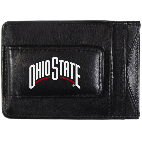 NCAA - Ohio St. Buckeyes Logo Leather Cash and Cardholder-Wallets & Checkbook Covers,College Wallets,Ohio St. Buckeyes Wallets-JadeMoghul Inc.