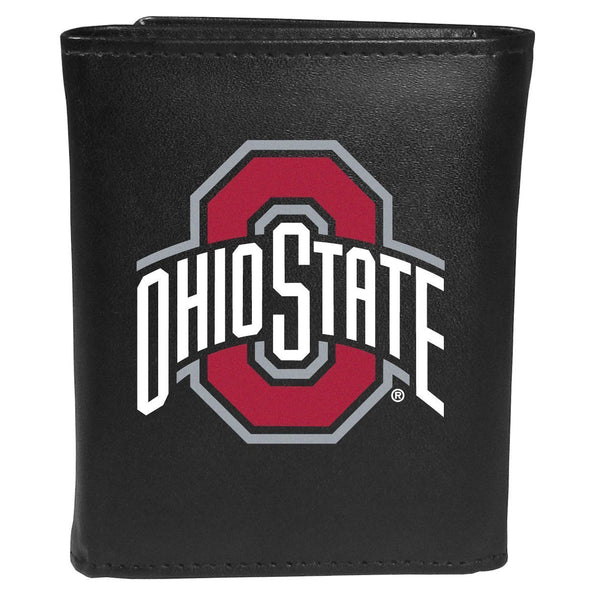 NCAA - Ohio St. Buckeyes Tri-fold Wallet Large Logo-Wallets & Checkbook Covers,College Wallets,Ohio St. Buckeyes Wallets-JadeMoghul Inc.