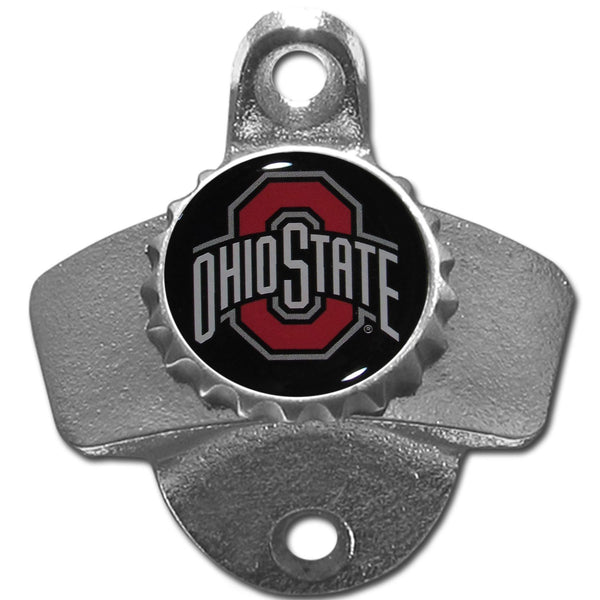 NCAA - Ohio St. Buckeyes Wall Mounted Bottle Opener-Home & Office,Wall Mounted Bottle Openers,College Wall Mounted Bottle Openers-JadeMoghul Inc.