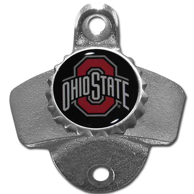 NCAA - Ohio St. Buckeyes Wall Mounted Bottle Opener-Home & Office,Wall Mounted Bottle Openers,College Wall Mounted Bottle Openers-JadeMoghul Inc.