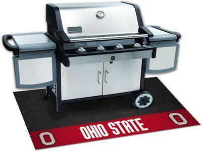 BBQ Grill Mat NCAA Ohio State Grill Tailgate Mat 26"x42"