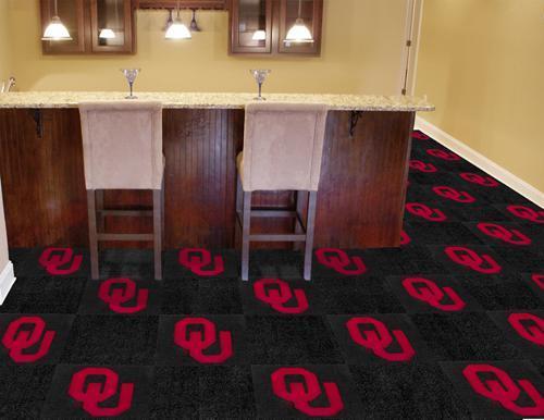 Cheap Carpet NCAA Oklahoma 18"x18" Carpet Tiles