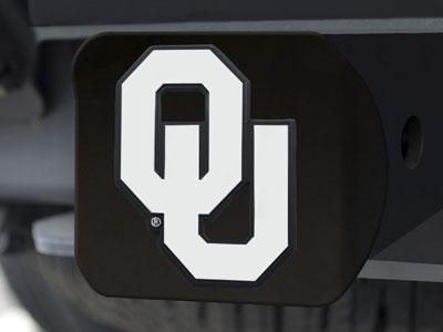 Tow Hitch Covers NCAA Oklahoma Black Hitch Cover 4 1/2"x3 3/8"