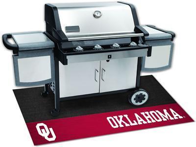 BBQ Mat NCAA Oklahoma Grill Tailgate Mat 26"x42"
