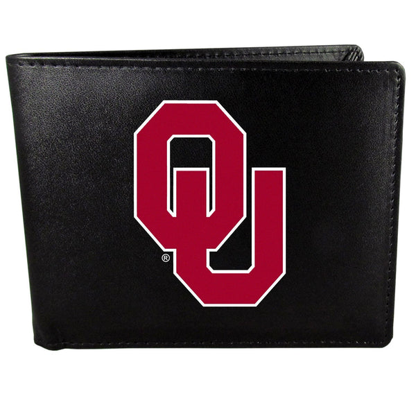 NCAA - Oklahoma Sooners Bi-fold Wallet Large Logo-Wallets & Checkbook Covers,College Wallets,Oklahoma Sooners Wallets-JadeMoghul Inc.