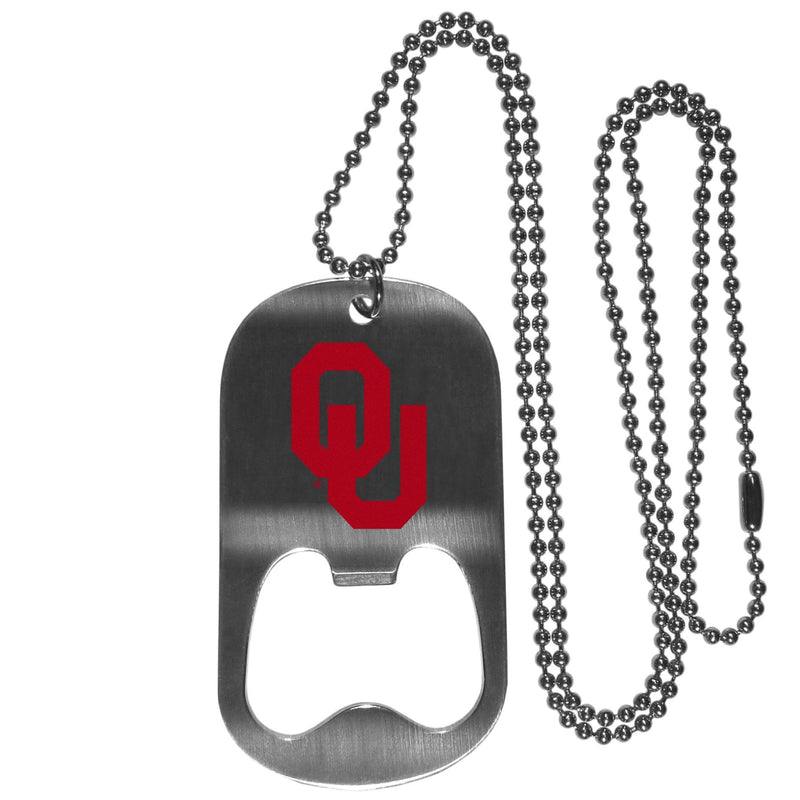 NCAA - Oklahoma Sooners Bottle Opener Tag Necklace-Jewelry & Accessories,College Jewelry,Oklahoma Sooners Jewelry-JadeMoghul Inc.