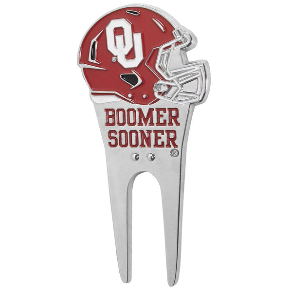NCAA - Oklahoma Sooners Divot Tool and Ball Marker-Other Cool Stuff,Golf Accessories,Divot Tool and Ball Marker-JadeMoghul Inc.