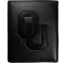 NCAA - Oklahoma Sooners Embossed Leather Tri-fold Wallet-Wallets & Checkbook Covers,College Wallets,College Tri-fold Wallets,Leather Tri-fold Wallets-JadeMoghul Inc.