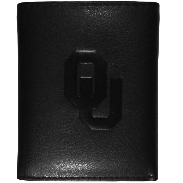 NCAA - Oklahoma Sooners Embossed Tri-fold Wallet-Wallets & Checkbook Covers,Tri-fold Wallets,Embossed Tri-fold Wallets,College Embossed Tri-fold Wallets-JadeMoghul Inc.