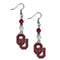 NCAA - Oklahoma Sooners Fan Bead Dangle Earrings-Jewelry & Accessories,Earrings,Fan Bead Earrings,College Fan Bead Earrings-JadeMoghul Inc.