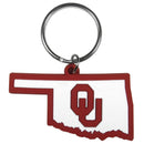 NCAA - Oklahoma Sooners Home State Flexi Key Chain-Key Chains,College Key Chains,College Home State Flexi Key Chains-JadeMoghul Inc.