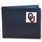 NCAA - Oklahoma Sooners Leather Bi-fold Wallet Packaged in Gift Box-Wallets & Checkbook Covers,Bi-fold Wallets,Gift Box Packaging,College Bi-fold Wallets-JadeMoghul Inc.
