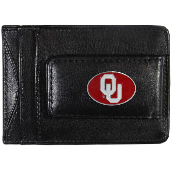 NCAA - Oklahoma Sooners Leather Cash & Cardholder-Wallets & Checkbook Covers,Cash & Cardholders,College Cash & Cardholders-JadeMoghul Inc.