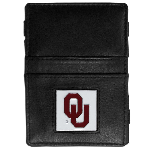 NCAA - Oklahoma Sooners Leather Jacob's Ladder Wallet-Wallets & Checkbook Covers,Jacob's Ladder Wallets,College Jacob's Ladder Wallets-JadeMoghul Inc.