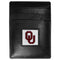 NCAA - Oklahoma Sooners Leather Money Clip/Cardholder Packaged in Gift Box-Wallets & Checkbook Covers,Money Clip/Cardholders,Gift Box Packaging,College Money Clip/Cardholders-JadeMoghul Inc.