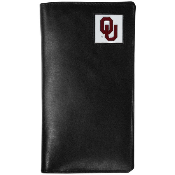 NCAA - Oklahoma Sooners Leather Tall Wallet-Wallets & Checkbook Covers,Tall Wallets,College Tall Wallets-JadeMoghul Inc.