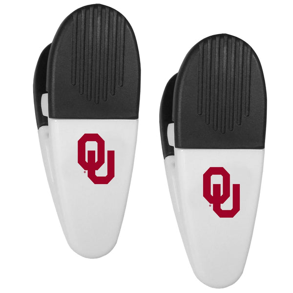 NCAA - Oklahoma Sooners Mini Chip Clip Magnets, 2 pk-Other Cool Stuff,College Other Cool Stuff,Oklahoma Sooners Other Cool Stuff-JadeMoghul Inc.