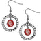 NCAA - Oklahoma Sooners Rhinestone Hoop Earrings-Jewelry & Accessories,Earrings,Rhinestone Hoop Earrings,College Rhinestone Hoop Earrings-JadeMoghul Inc.