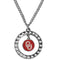 NCAA - Oklahoma Sooners Rhinestone Hoop Necklace-Jewelry & Accessories,Necklaces,Rhinestone Hoop Necklaces,College Rhinestone Hoop Necklaces-JadeMoghul Inc.