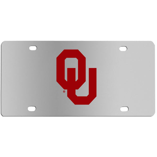 NCAA - Oklahoma Sooners Steel License Plate Wall Plaque-Automotive Accessories,License Plates,Steel License Plates,College Steel License Plates-JadeMoghul Inc.
