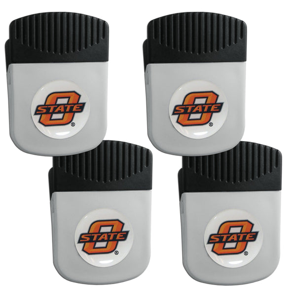 NCAA - Oklahoma St. Cowboys Clip Magnet with Bottle Opener, 4 pack-Other Cool Stuff,College Other Cool Stuff,Oklahoma St. Cowboys Other Cool Stuff-JadeMoghul Inc.