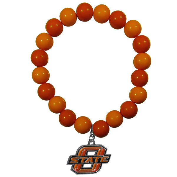 NCAA - Oklahoma St. Cowboys Fan Bead Bracelet-Jewelry & Accessories,Bracelets,Fan Bead Bracelets,College Fan Bead Bracelets-JadeMoghul Inc.