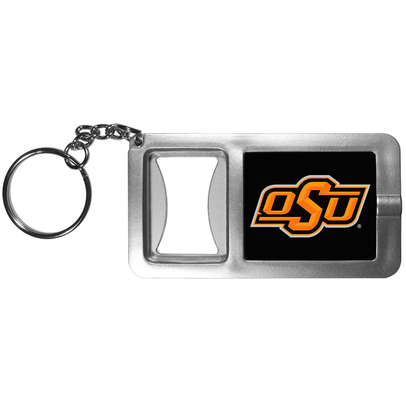 NCAA - Oklahoma St. Cowboys Flashlight Key Chain with Bottle Opener-Key Chains,Flashlight Key Chain With Bottle Opener,College Flashlight Key Chain With Bottle Opener-JadeMoghul Inc.
