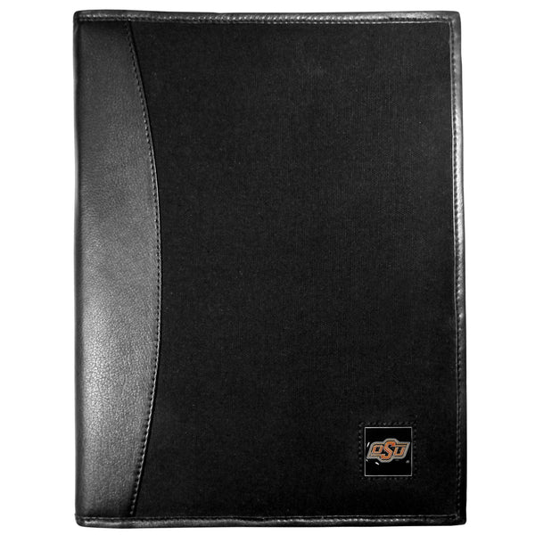 NCAA - Oklahoma St. Cowboys Leather and Canvas Padfolio-Other Cool Stuff,Portfolios,College Embossed Logo-JadeMoghul Inc.