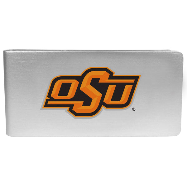 NCAA - Oklahoma St. Cowboys Logo Money Clip-Wallets & Checkbook Covers,College Wallets,Oklahoma St. Cowboys Wallets-JadeMoghul Inc.