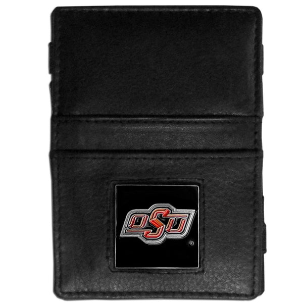 NCAA - Oklahoma State Cowboys Leather Jacob's Ladder Wallet-Wallets & Checkbook Covers,Jacob's Ladder Wallets,College Jacob's Ladder Wallets-JadeMoghul Inc.