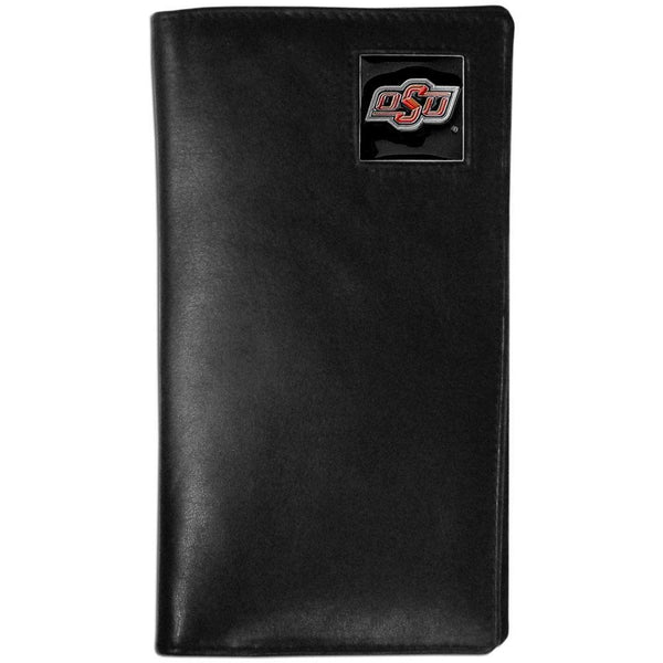 NCAA - Oklahoma State Cowboys Leather Tall Wallet-Wallets & Checkbook Covers,Tall Wallets,College Tall Wallets-JadeMoghul Inc.