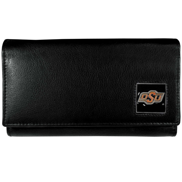 NCAA - Oklahoma State Cowboys Leather Women's Wallet-Wallets & Checkbook Covers,Women's Wallets,College Women's Wallets-JadeMoghul Inc.