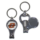 NCAA - Oklahoma State Cowboys Nail Care/Bottle Opener Key Chain-Key Chains,3 in 1 Key Chains,College 3 in 1 Key Chains-JadeMoghul Inc.