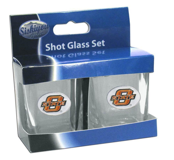 NCAA - Oklahoma State Cowboys Shot Glass Set-Beverage Ware,Shot Glasses,Shot Glass Sets,College Shot Glass Sets-JadeMoghul Inc.