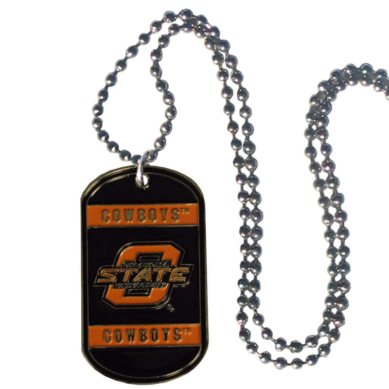NCAA - Oklahoma State Cowboys Tag Necklace-Jewelry & Accessories,Necklaces,Tag Necklaces,College Tag Necklaces-JadeMoghul Inc.