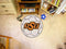 Round Indoor Outdoor Rugs NCAA Oklahoma State Soccer Ball 27" diameter