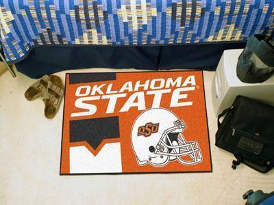 Outdoor Rugs NCAA Oklahoma State Uniform Starter Rug 19"x30"