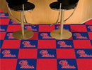 Carpet Flooring NCAA Ole Miss 18"x18" Carpet Tiles