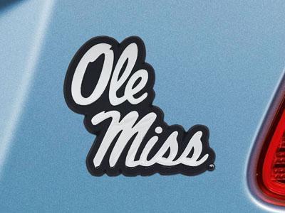 Custom Logo Rugs NCAA Ole Miss Rebels Football Car Emblem 3"x3.2"