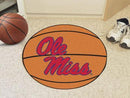 Round Area Rugs NCAA Ole Miss Basketball Mat 27" diameter
